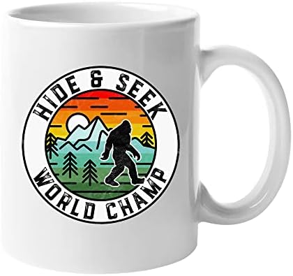 ביגפוט מחבואים אלוף העולם קרמיקה קפה ספל / שדוב יטי קפה כוס / 11-אונקיה ספל | נ023